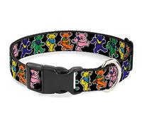 Buckle Down Dancing Bears Negro/Multi Color plástico Clip Collar