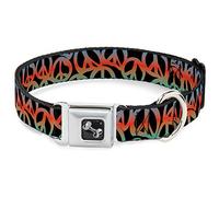 Buckle-Down DC-W31604-S- Collar para cinturón de Seguridad para Perro, Talla pequeña, Color Negro y Multicolor