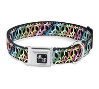 Buckle-Down DC-W31610-S- Collar para cinturón de Seguridad para Perro, Talla pequeña, Color Negro y Multicolor