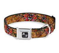 Buckle-Down DC-W32020-WL - Collar para cinturón de Seguridad para Perro, Talla L, diseño de Mariposas