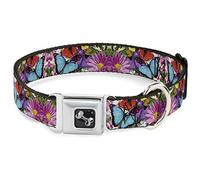 Buckle-Down DC-W32211-WL - Collar para cinturón de Seguridad para Perro, Grande, Grande, diseño de Mariposas