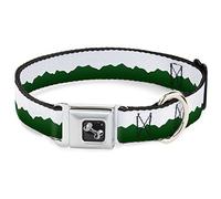 Buckle-Down DC-W35519-L - Cinturón de Seguridad para Perro, Grande, Color Verde y Blanco