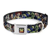 Buckle-Down DC-WDY278-WL DYBK - Collar para Perro con Logotipo de la Historia, Color Negro
