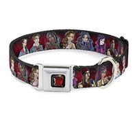 Buckle-Down DC-WDY292-S. Dyig. Collar para Perro de Manzana, Color Negro/Rojo/Oro, pequeño/22,86 cm