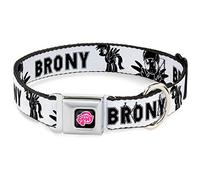Buckle-Down DC-WMLP081-WM MLPD-My Little Pony - Collar para Perro, Color Negro y Rosa