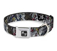 Buckle-Down Dead Men Tell No Tales Closeup - Collar para Perro, Color Blanco, tamaño Grande, 45,7-81,2 cm