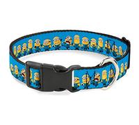 Buckle-Down Despicable Me Minions - Collar para Gato de pie, 1/2" x 8-12", Color Azul