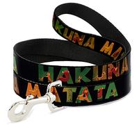 Buckle Down Disney dl-wdy112 Hakuna Matata Negro/Rey león escenas Correa del Perro