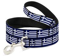 Buckle-Down DL-6FT-W30715 - Banderas de Grecia para Perro, 15 cm