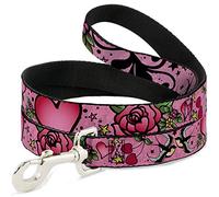 Buckle-Down DL-6FT-W31334 Mom and Dad Close-Up - Correa para Perro, Color Rosa