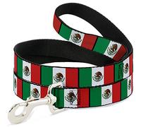 Buckle Down DL-6FT-W31354-W - Banderas de México para Mascotas, Longitud de 1,8 m, 3,8 cm de Ancho