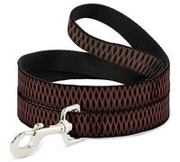 Buckle-Down DL-6FT-W31368 - Correa para Mascota (Malla Negro/marrón, 15,24 x 2,54 cm)
