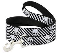 Buckle-Down DL-6FT-W31396 - Cráneo de Metal para Mascotas, Color Negro y Blanco, 1,82 m de Largo - 2,54 cm de Ancho