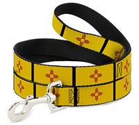 Buckle-Down DL-6FT-W31445 - Correa para Mascota (Longitud de 15 cm, Ancho de 2,5 cm), diseño de Bandera de México