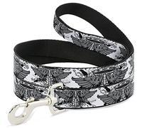 Buckle-Down DL-6FT-W31661 Phoenix Shield White Pet Leash, 6' de Largo, 1" de Ancho