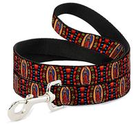 Buckle-Down DL-6FT-W32202-W Virgen de Guadalupe Pet Leash, 6' de Largo, 1.5" de Ancho