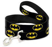 Buckle Down DL-6FT-WBM001-W - Correa para Mascota, Color Negro y Amarillo