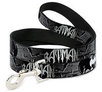 Buckle-Down DL-6FT-WBM036-W - Correa para Mascota, Color Negro y Blanco