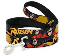 Buckle-Down DL-6FT-WBM063-W - Cesta para Mascotas (1,5 cm de Largo), Color Rojo, Negro y Gris