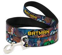Buckle-Down DL-6FT-WBM080-N Batman - Correa para Mascota, 1,27 m de Largo