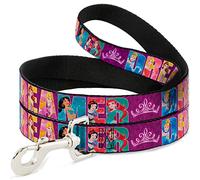 Buckle-Down DL-6FT-WDY280-W - Correa para Mascota (diseño de Disney Dremer, 7 Piezas, Color Morado/Blanco, 1,8 m de Largo, 3,8 cm de Ancho)
