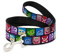 Buckle-Down DL-6FT-WDY287-W - Bloques de presión para Mascotas (6 Caracteres), Color Morado y Multicolor, 15,2 cm de Largo x 3,8 cm de Ancho