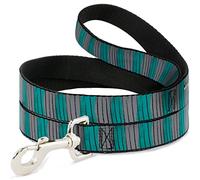 Buckle-Down DL-6FT-WDY327-N - Correa para Mascota, diseño de Rayas de Gato, Color Gris, Verde y Negro