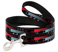 Buckle-Down DL-6FT-WDY359-N - Correa para Mascota (3 Coches, Rayas/Estrellas, Gris, Azul/Rojo, 1,82 m L-1,27 cm)