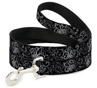Buckle-Down DL-W30610 Fleur-De-lis - Esquema con Filigrana, Color Negro y Gris
