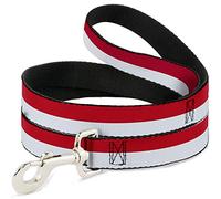 Buckle-Down DL-W31437 - Correa para Mascota con diseño de Bandera de Carolina del Norte, Color Rojo/Blanco, 10 cm de Largo, 2,5 cm de Ancho