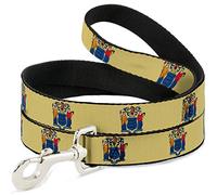 Buckle-Down DL-W31439 - Correa para Mascotas con Bandera de Nueva Jersey, 10 cm de Largo, 2,5 cm de Ancho