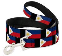 Buckle-Down DL-W31648 - Banderas de Filipinas para mascota, longitud de 10 cm, ancho de 2,5 cm