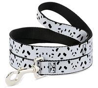 Buckle-Down DL-W31655-W Panda Bear Spots Pet Leash, 4' de Largo - 1.5" de Ancho