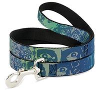 Buckle-Down DL-W31815 Retro Monster Aqua Pet Leash, 4' de Largo - 1" de Ancho