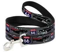 Buckle-Down DL-W31819-W Route 66 Classics - Correa para Mascota, 1,5" de Largo