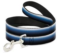 Buckle-Down DL-W32060 - Correa para Mascotas de 4 Pulgadas de Largo, 2,5 cm de Ancho, Color Blanco, Azul y Negro