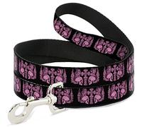Buckle-Down DL-W32839 BD - Calavera con alas, Color Negro y Rosa