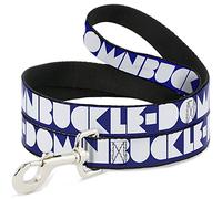 Buckle-Down DL-W32869 - Correa para Mascota (Anchura de 2,5 cm), Color Azul y Blanco