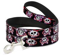 Buckle-Down DL-W32905 - Cráneo para Mascotas con Corazones, 10 cm de Largo, 2,5 cm de Ancho