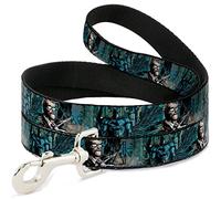 Buckle-Down DL-WBM228-N Batman & James Gordon Scene Pet Leash, 4 pies de Largo - 1/2" de Ancho