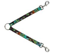 Buckle-Down DLS-W30163 Aliens & UFO Galaxy/Verde/Negro/Blanco Correa Divisor, 1" de Ancho - 30" de Longitud