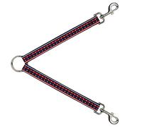 Buckle-Down DLS-W30195 Americana Stripe w/Stars2 Blue/Red/White Correa Divisor, 1" de Ancho - 30" de Longitud