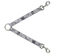 Buckle-Down DLS-W30225 BD - Calavera con Rosas (2,54 cm de Ancho, 76,2 cm de Longitud)