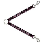 Buckle-Down DLS-W30233 Mariposa jardín Negro/Rosa Correa Divisor, 1" de Ancho - 30" de Longitud