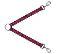 Buckle-Down DLS-W30294 - Corazones Rotos y Rosas con Divisor de Correa de Color Fucsia, 2,54 cm de Ancho - 76,2 cm de Longitud