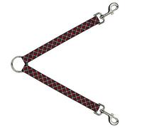 Buckle-Down DLS-W30324 - Plato cruzado, color negro, gris y rojo, 2,54 x 76,2 cm