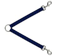 Buckle-Down DLS-W30359 Checker Black/Royal 288C Divisor de Correa, 2,54 cm de Ancho - 76,2 cm de Longitud