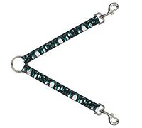 Buckle-Down DLS-W30524 - Pingüinos de Emperador con Burbujas, Color Negro, Gris, Turquesa