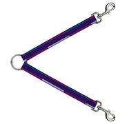 Buckle-Down DLS-W30834 Hash Mark Stripe - Separador de Correa de Color Azul Marino, Turquesa, Fucsia y Blanco, 2,54 cm de Ancho - 76,2 cm de Longitud