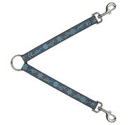 Buckle-Down DLS-W30843 - Correa para Copos de Nieve, Color Gris y Azul, 2,54 x 76,2 cm
